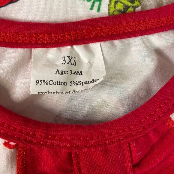 Infant Girls Dr. Seuss “The Grinch” Christmas 2-Piece Outfit – Size 3–6 Months - Picture 6 of 10
